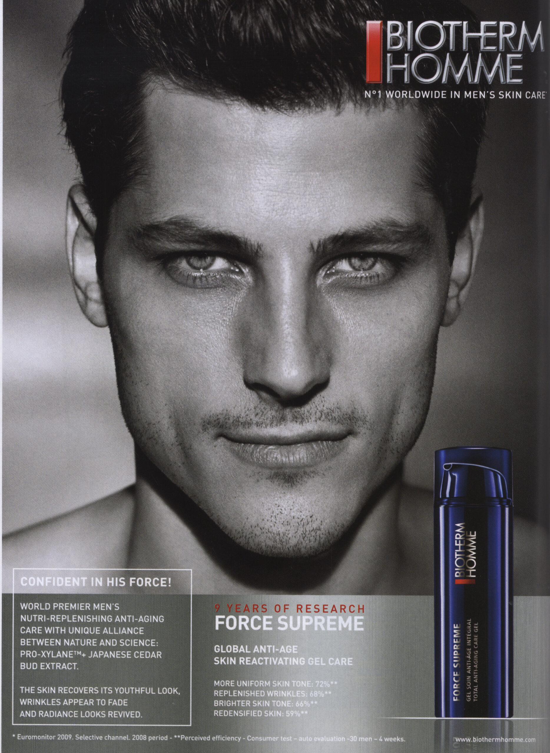 Atesh Salih Biotherm Force Supreme campaign