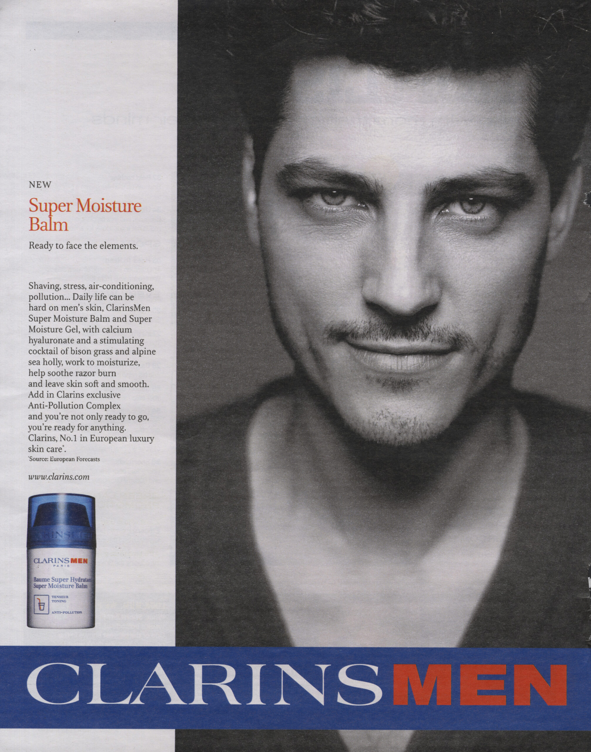 Atesh Salih Clarins Men skincare campaign